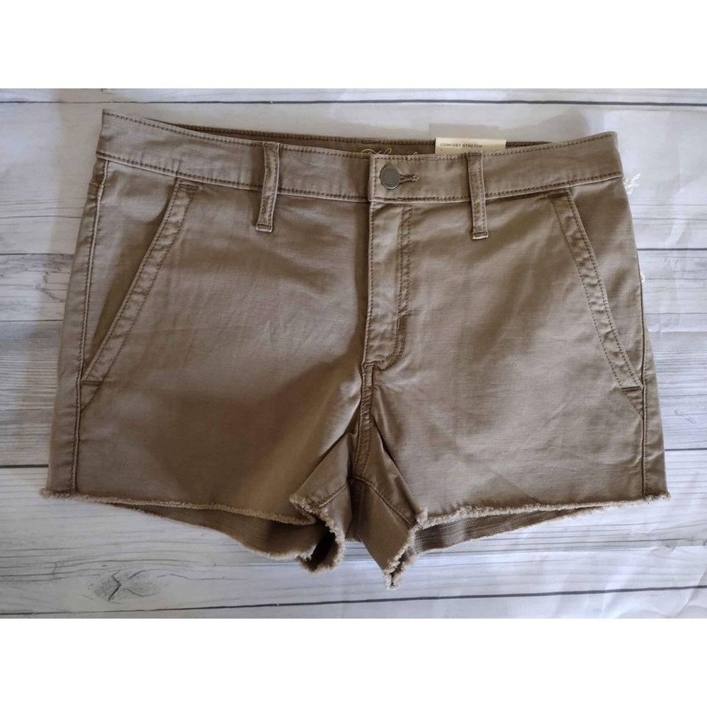 Universal Thread Women's Tan High Rise Shortie Comfort Stretch‎ Shorts Size 10